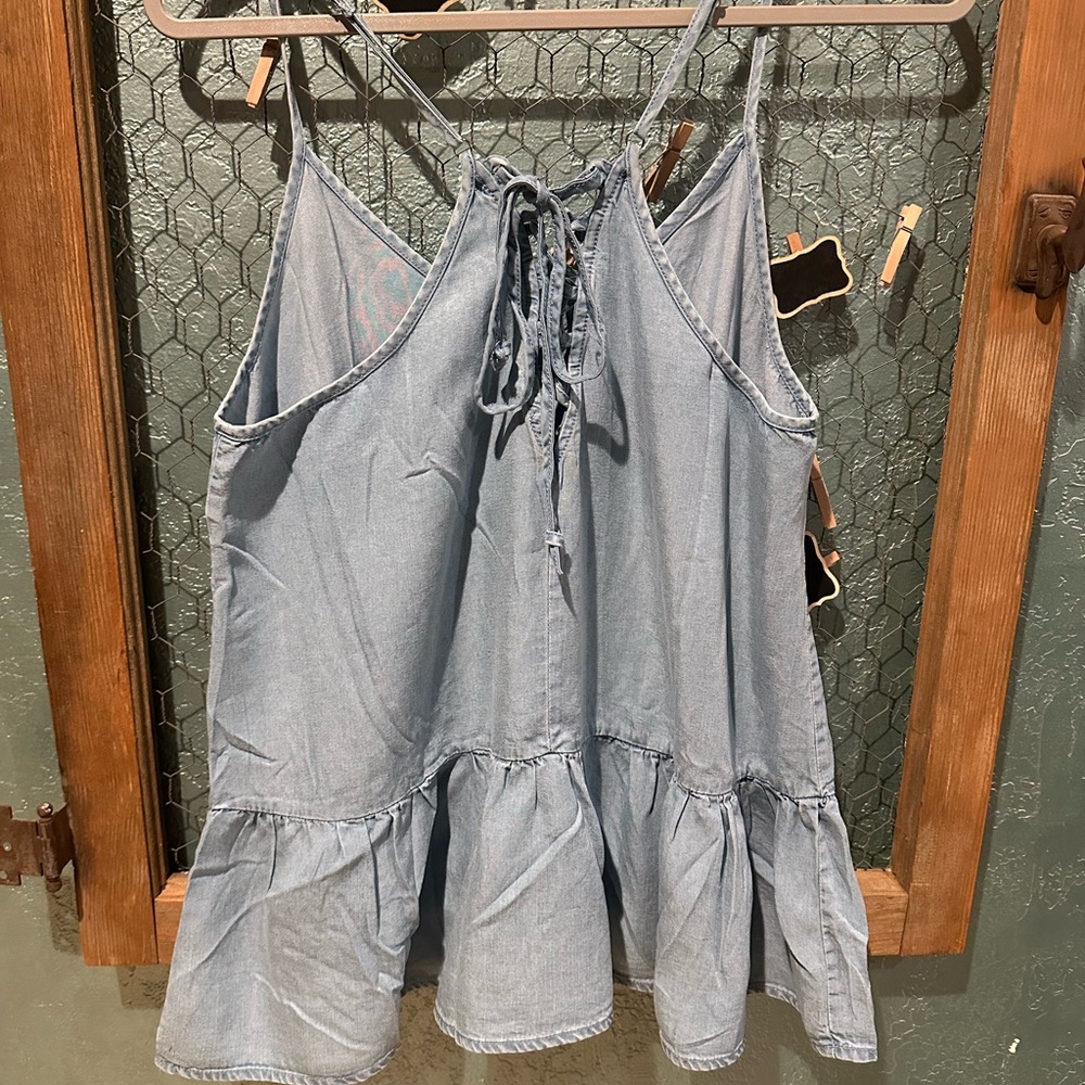 HT1  Hem & Thread Racerback Lace Up Top - Picture 3 of 5